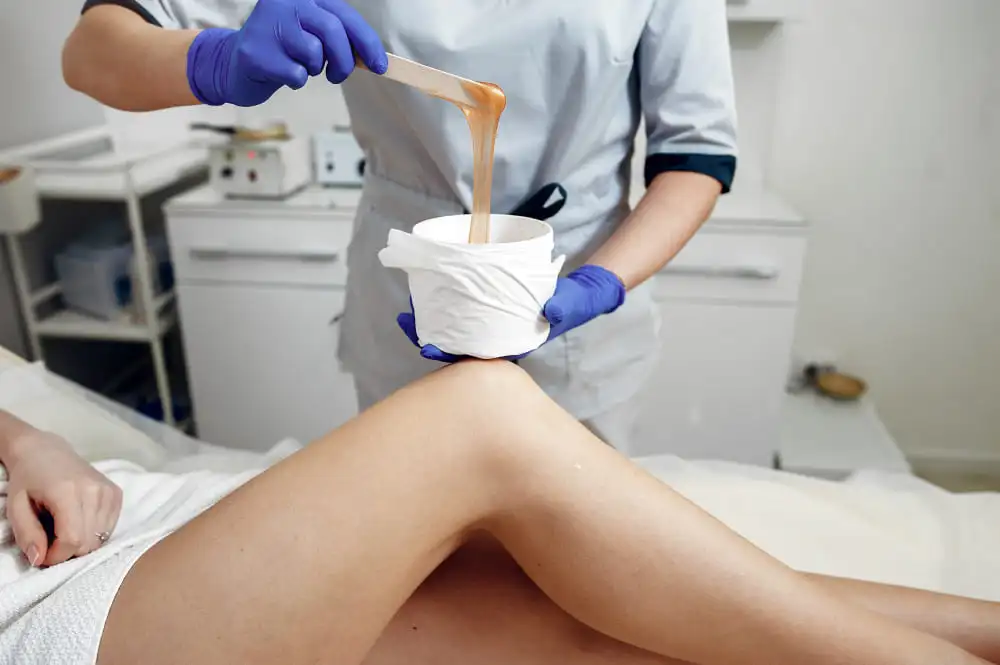 Bikini waxing treatment